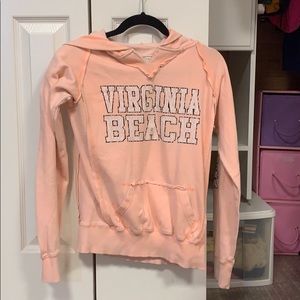 Coral virginia beach hoodie